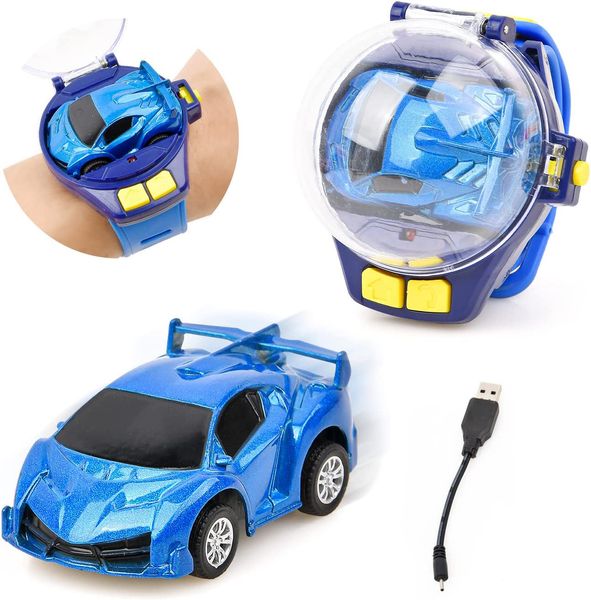 Mini montre de voiture RC, jouets 2.4GHz, chargeur USB détachable, véhicule télécommandé, petites voitures électriques, jouet pour garçons et filles