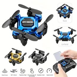 Mini RC -drone met HD -camera 360 ° Flip Quadcopter Headless Dones Foldable RC Aircraft One Key Land Auto Hovering Helicopter Geschikt voor beginnersspeeltjes