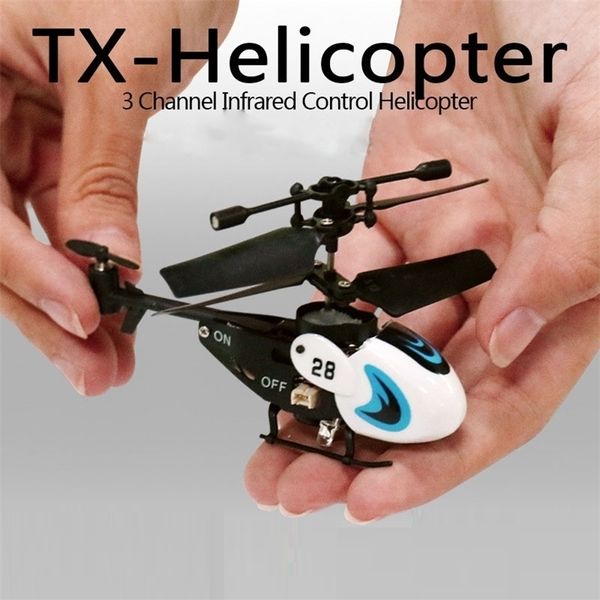 Mini RC Hélicoptère Télécommande Avion 3.5 Canaux Jouet Résistant Aux Chutes Recharge Avion Jouets pour Enfants 220321