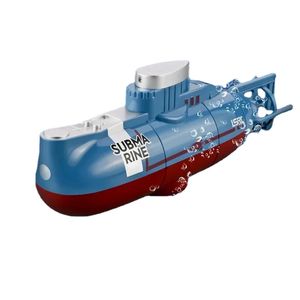Mini submarino RC de 0,1 m/s, barco de Control remoto de velocidad, juguete de buceo impermeable, modelo regalo de simulación para niños y niñas