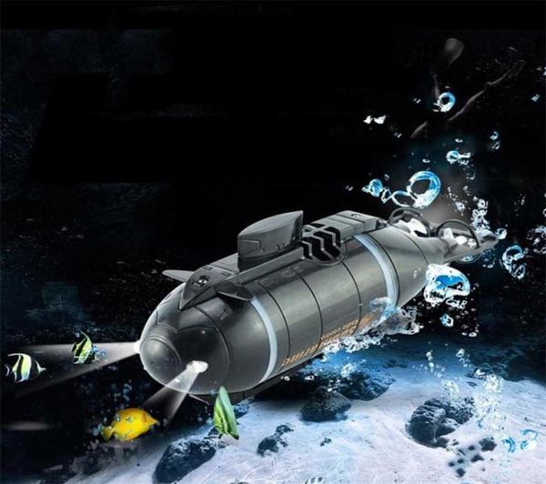 Mini bateau de vitesse sous-marin RC 6 canaux, Simulation électrique intelligente, télécommande, modèle de Drone, jouet pour enfants 2110279964609