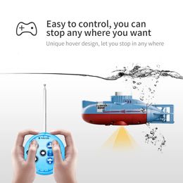 Mini RC sous-marin étanche vitesse plongée sous l'eau modèle télécommande jouet bateau Simulation cadeaux LSRC 3311 jouets pour enfants 240307