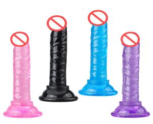 Mini gode réaliste avec une forte tasse de tasse TPE TPE PLIG anal massage artificiel faux pénis jouets érotiques pour adulte mâle gay m5862013