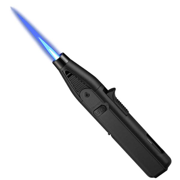 Mini rechargeable Pen Light Light Adjustable Flame Butane Torche Briquet pour BBQ Kitchen