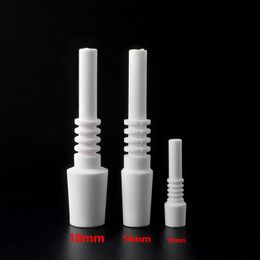 Mini -vervangingstips Keramische nagel roken 10 mm 14 mm 18 mm mannelijke voedselkwaliteit voor NC -kits Glass Water Bongs Dab Oil Rigs