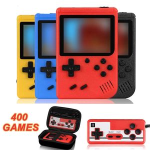 Mini Retro Handheld Game Console Builtin 400 FC Games met draagbare kast 30 inch LCD -scherm Videospeler Kids Boys Cadeau 240430