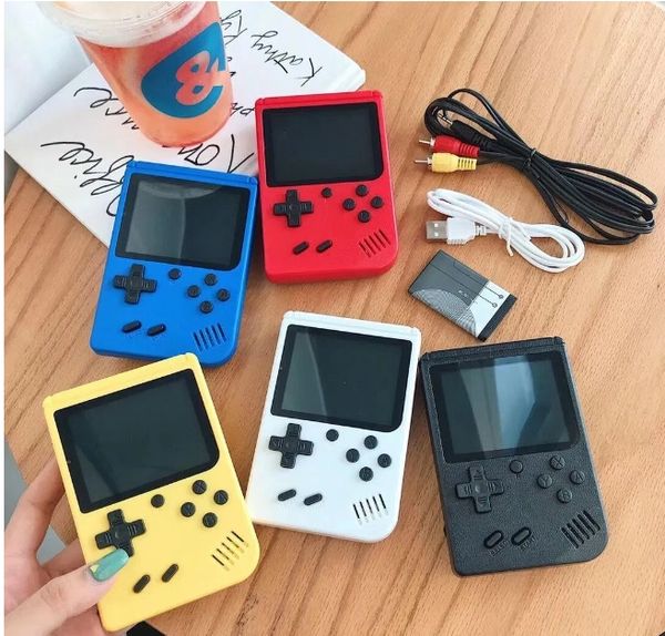 Mini Retro Handheld Portable Game Players Console Video Console Nostalgic Handle peut stocker 400 jeux SUP 8 bits colorés LCD Singles 2,4 pouces