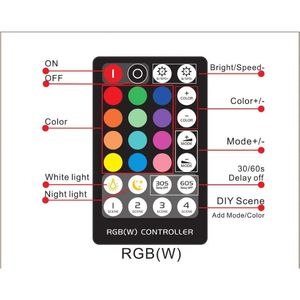 Mini RF 17/28 Toetsen LED Strip Controller voor RGB/RGBW/RGBWW/CCT/RGB + CCT 4pin/5pin/6pin LED Strip Tape Licht DC5-24V