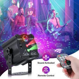 Mini RGB Laser Projector Stage Licht DJ Disco LED LAMP UV Sound Strobe Stage Effect Wedding Xmas Holiday Party