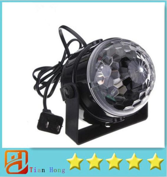 Mini RGB LED Crystal Magic Ball Stage Effect Lighting Light Party Disco Club DJ Bar Light Show 100240V US PLUG7557454