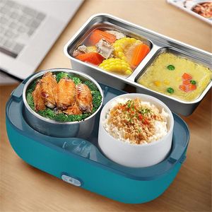 Mini rijstkoker voor thuisauto elektrische soeppap Kookmachine Voedsel Stoomboot Warmer Fast Heating Lunch Box 12V 110V 220V
