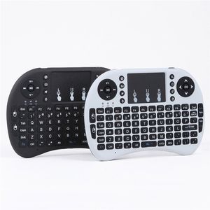Mini Rii i8 teclado inalámbrico 2,4G inglés Air Mouse teclado Control remoto panel táctil para Smart Android TV Box Notebook Tablet Pc