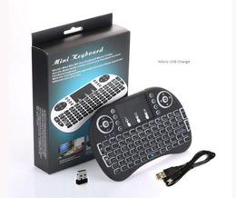 Mini RII Wireless Keyboard I8 24G English Air Mouse Keyboard Remote Control TouchPad voor Smart Android TV Box Notebook Tablet PC2490332