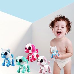 Mini robot chien avec les yeux LED Intelligent Talking Walking Electronic Puppy Pits Cartoon Toy Interaction Animal Machine Kids Toys 201208 286S