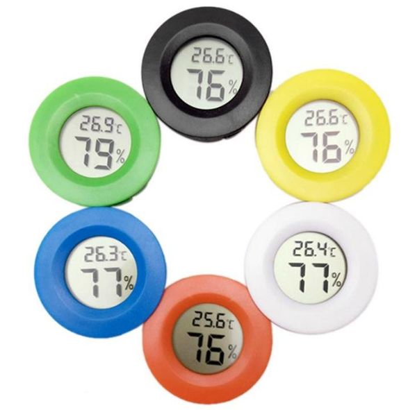 Mini rond LCD thermomètre numérique hygromètre réfrigérateur congélateur testeur température humidité mètre détecteur maison outil de mesure SN1245