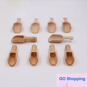 Mini Zout Theelepel Servies Natuurlijke Houten Ambachten Lepel Kleine Kruiderij Suiker Scoop Gratis Verzending Fasion