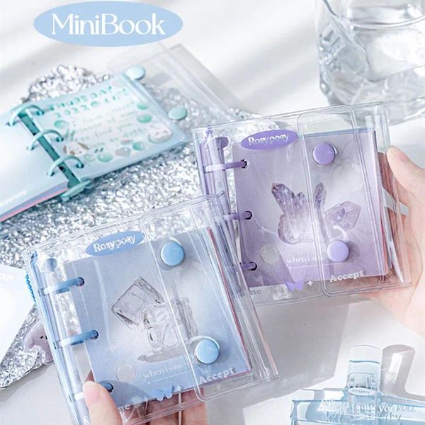 Mini Scrapbook Journal Ins mode coréenne, carnets et journaux mignons, reliure à 3 anneaux, Journal à feuilles mobiles, accessoires pour étudiants