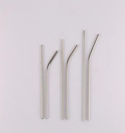 Мини-короткие соломинки из нержавеющей стали, многоразовые соломинки для питья, изогнутая прямая металлическая соломинка 146160180 мм ZC02654596279