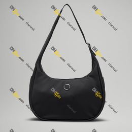 Lu Mini Shoulder Bag 4L Nylon Medscent Bolés pequeños carteras para mujeres Risewe saliendo el bolso de la mitad de la luna.