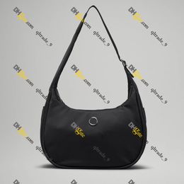 Lu Mini Sac à bandoulière 4L SAG CRESCENT NYLON SAGLES SMALS POURES POUR FEMMES QLTRADE_9 SORT OUT PRIS Half Moon Sac Imperméable Sac à main épaule légère avec fermeture à glissière