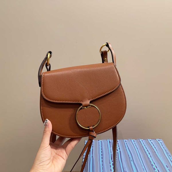 Mini bolso de hombro Silla de montar Bolso de diseñador para mujer Monederos Clásico Simple Marrón Negro Bolsos cruzados Pequeña billetera Lujos Bolsos 230912