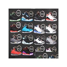 Mini Sile Sneaker Llavero Mujer Hombres Niños Llavero Regalo Diseñador Zapatos Llaveros Bolso Cadena Baloncesto Titular Drop Entrega Dhtxr