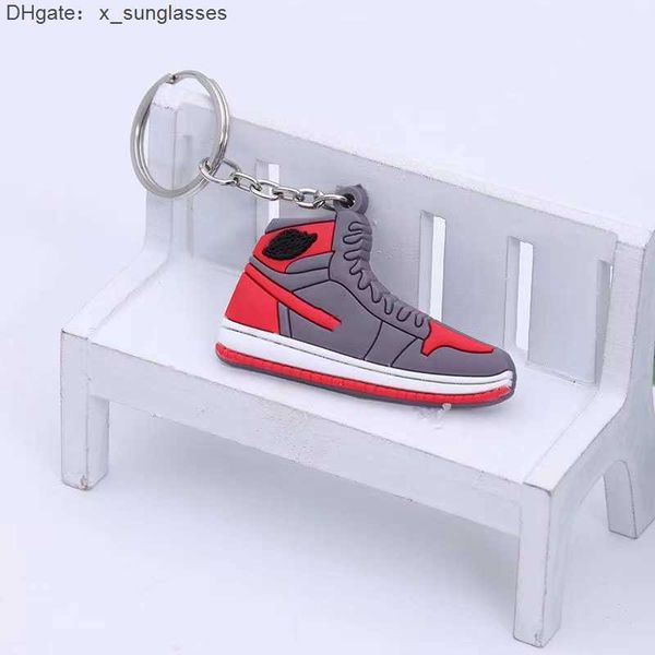 Mini Silicone Sneaker porte-clés chaussures de Sport porte-clés chaussures de basket-ball enfants porte-clés chaussure cadeau créatif 63013669191825