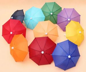 Mini -simulatie paraplu voor kinderen speelgoed cartoon parasols decoratieve fotografie props draagbaar en licht