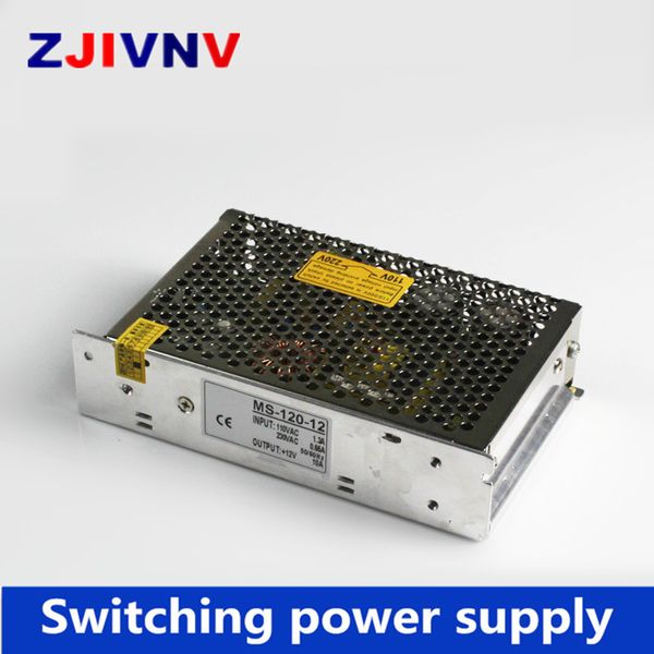 Mini taille 120W 12V 10A Transformateur d'alimentation de commutation LED 120W 24V 5A Transfert d'alimentation MS-120-12 / 24
