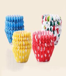 Mini -maat diverse papieren cupcake liners Muffin Cases Baking Cups Cake Cup Cake Mold Decoratie 25 cm Base5638653