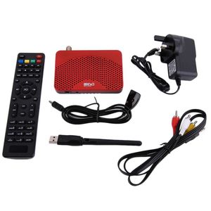 Freeshipping Mini Tamaño Digital 1080P DVB-S2 FTA Receptor IKS Cable de video Cccam Internet Power Vu PVR Registro EPG 5370 USB Wifi Larxt