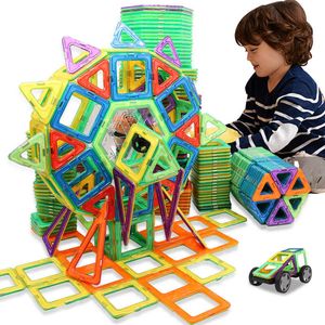 Mini Size Magnetische Designer Bouwstenen Bouw Blokken Set Plastic Educatief Speelgoed voor kinderen Kinderen Gift Q0723