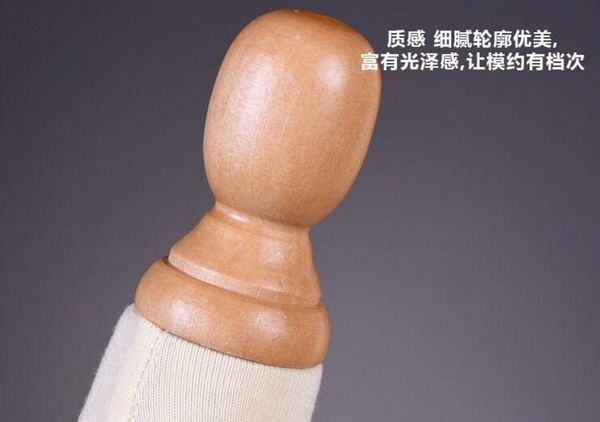 Mini-torse torse en bois coudre mannequins femelles vêtements de corps complets des femmes coupées peuvent épingler le méchant at0002