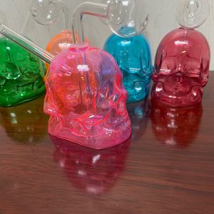 Mini Skull Bongs Oil Burner Hookah Heady Smoking Pipe Detachable Skullshape Tobacco Bubbler