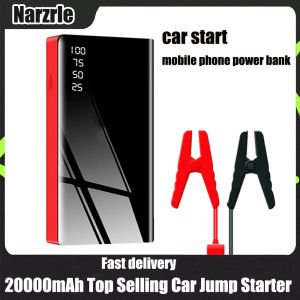 Mini Slim Car Jump Starter 20000MA Motor portátil Batería Carger Banco de energía Bandeo de emergencia Dispositivo de arranque de 12V