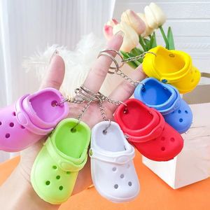 Mini Slipper Keychain Leuke leuke gatschoenen Key Chain Ring Ring Tas Backpack Charm Earbud Case Cover Accessories Women Girls Gift