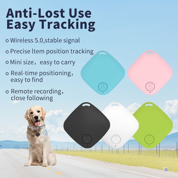 Mini rastreador inalámbrico inteligente con Bluetooth para mascotas, buscador de ubicación de llaves para niños, bolsa de coche, maleta, dispositivo localizador GPS antipérdida, rastreador de alarma