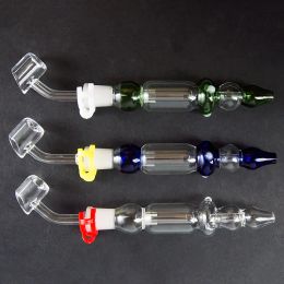 Mini narguilés narguilés collecteur Nector 10mm 14mm collecteurs communs avec titane clou Quartz Banger Dabber outils NC Kits huile Dab Rigs ZZ