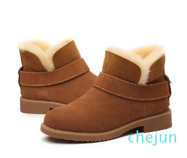 Mini botte de neige marque femmes populaire australie bottes en cuir véritable mode femmes bottes chaudes de neige