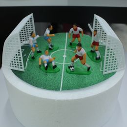 Mini Voetballer Speelgoedfiguren Voetbal Cupcake Topper Speelgoed Verjaardagstaart Decoratie Sport Thema Feestartikelen