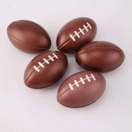 Mini Soft Sponge American Football Soccer Rugby Squeeze Ball Kids Adults Birthday Christmas Decompression Toys Gift More Color Wholesale