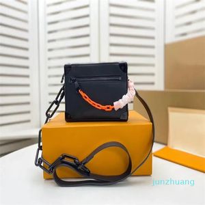 Mini Soft Trunk Luxe Designer Schoudertas Handtassen Crossbody Tassen Monogram Embossing Lederen Robuuste Ketting Schoudertas