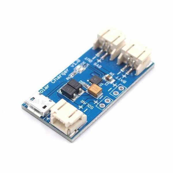 Mini placa de cargador Lipo Solar CN3065, Chip de batería de litio, módulo de carga al aire libre DIY con cable conector para Arduino