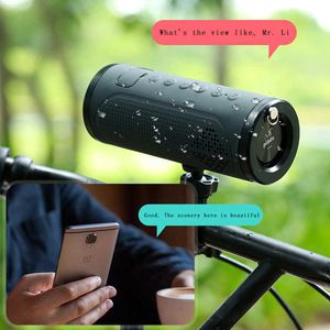 Minialtavoces potentes de 5000mAh para bicicleta, altavoz inalámbrico con Bluetooth para exteriores, Mini columna, manos libres, linterna, soporte para bicicleta