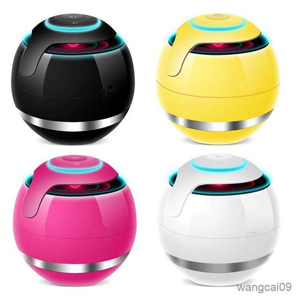 Mini Altavoces Magic Bluetooth Color LED Altavoces de música Luz Mini Altavoces portátiles redondos de alta fidelidad Soporte AUX para Grill Boy R231028