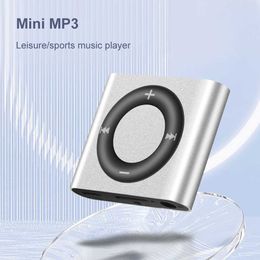 Mini haut-parleurs Mini lecteur MP3 en métal à clipser pour lecteur de musique de sport, extension 180 mAh, haut-parleur intégré, tonalité tactile avec casque pour étudiants