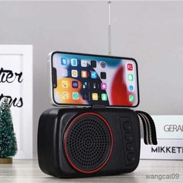 Mini haut-parleurs Mini haut-parleur Bluetooth Portable sans fil Bluetooth 5.3 barre de son charge solaire radios carte récepteur USB lecteur de musique MP3