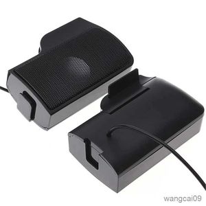 Mini altavoces Pares mini portátiles USB Stavereo Altavoces Controlador de línea Barra de sonido para la computadora portátil MP3 Player Music Player con clip