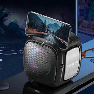 Miniluidsprekers Partyone mini krachtige draadloze luidspreker buiten draagbare waterdichte subwoofer zware bas met radio USB led-licht