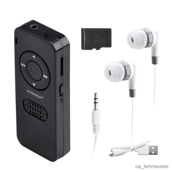 Mini altavoces Reproductor de MP3 portátil para estudiantes con auriculares de 3,5 mm Sonido sin pérdidas Medios de música Mini reproductor de MP3 Tarjeta de soporte Reproductor de música R230621